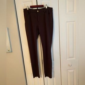 Michael Kors Ankle Length Stretchy Pants Size 8 Brown